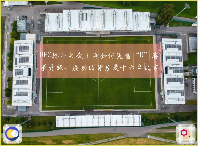 UFC格斗之夜上海如何凭借“D”赛事晋级，成功的背后是十六年的市场培育！